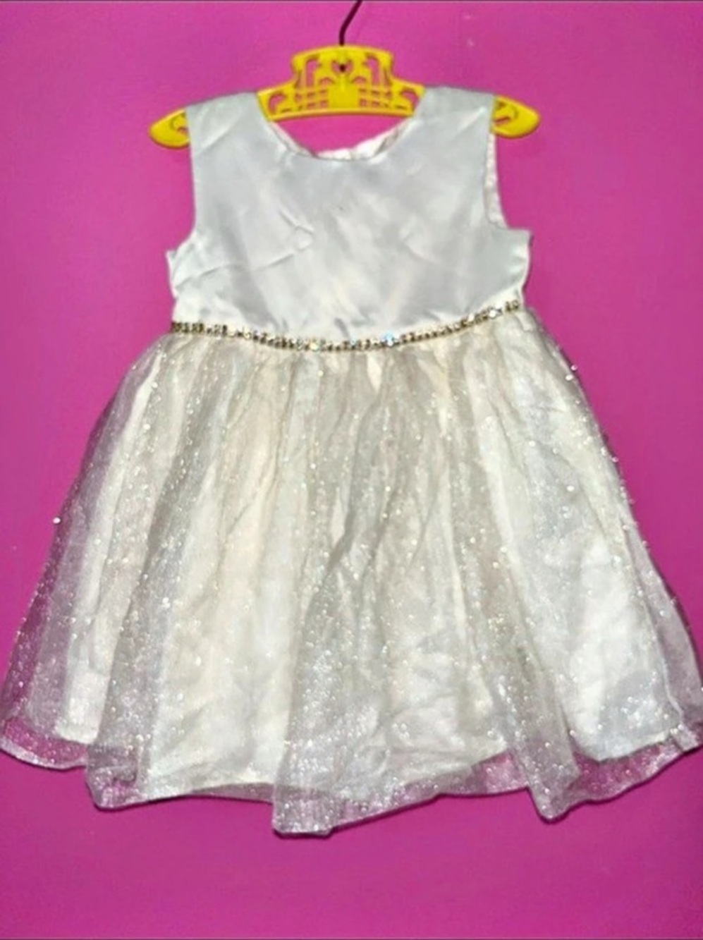 Girls Formal White Dress Like New